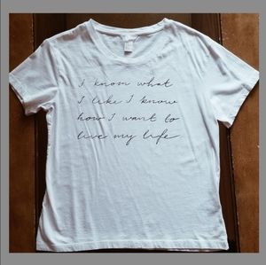 H&M White T-Shirt